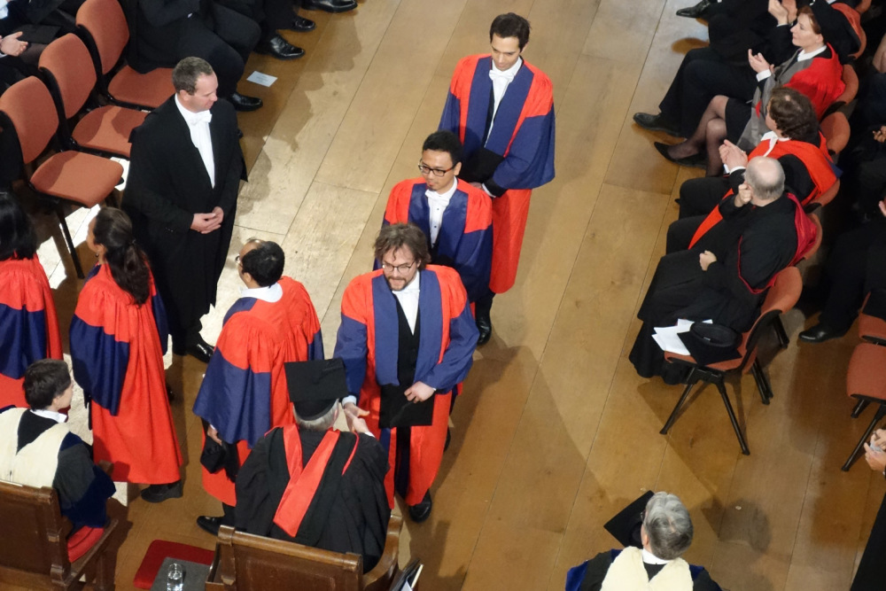Matthias Battis at the Graduation Ceremony at Oxford University