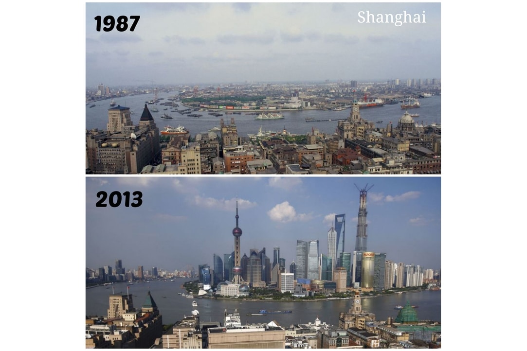 Шанхай в разные годы