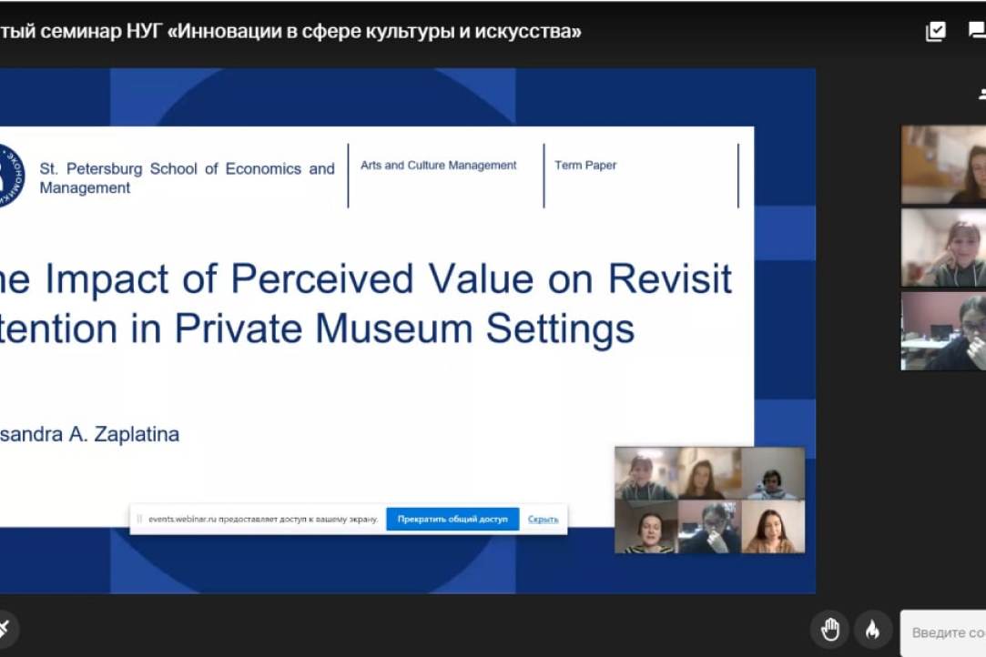 Поведенческие намерения посетителей частных музеев