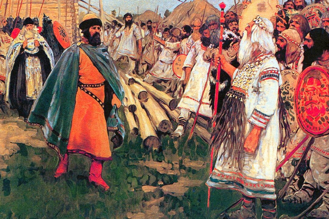 «Янь Вышатич и язычники», Сергей Иванов, 1912 год