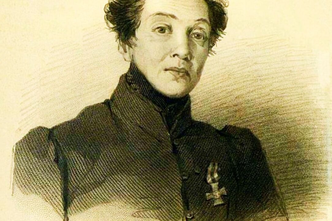 Н. А. Дурова, портрет А. П. Брюллова, 1839 г.