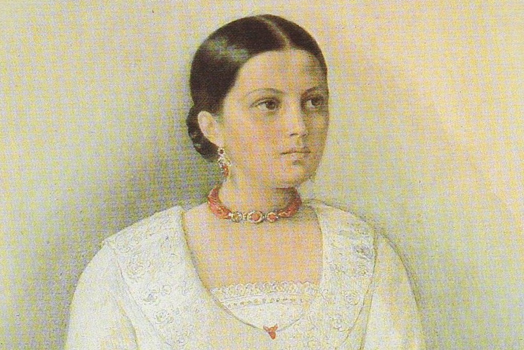 А. Я. Панаева, акварель К.А. Горбунова, 1841.