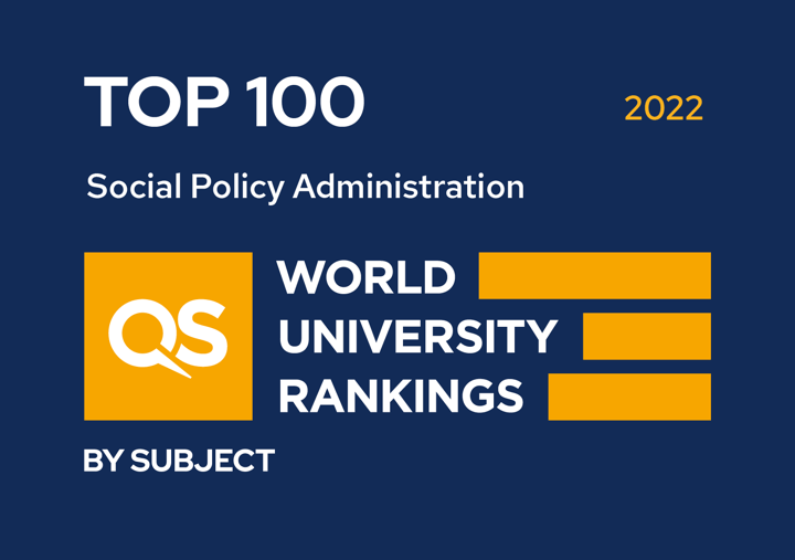 QS Rankings by subject, Social Policy & Administration