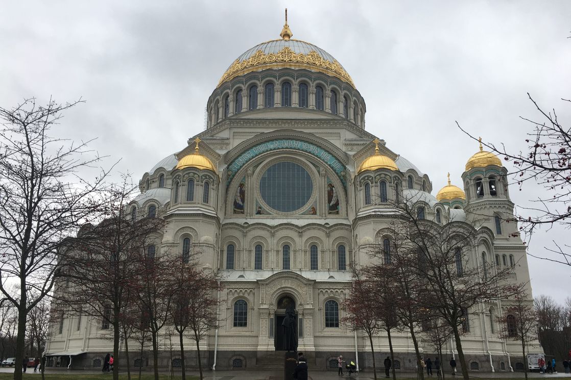 The Naval cathedral of Saint Nicholas in Kronstadt 